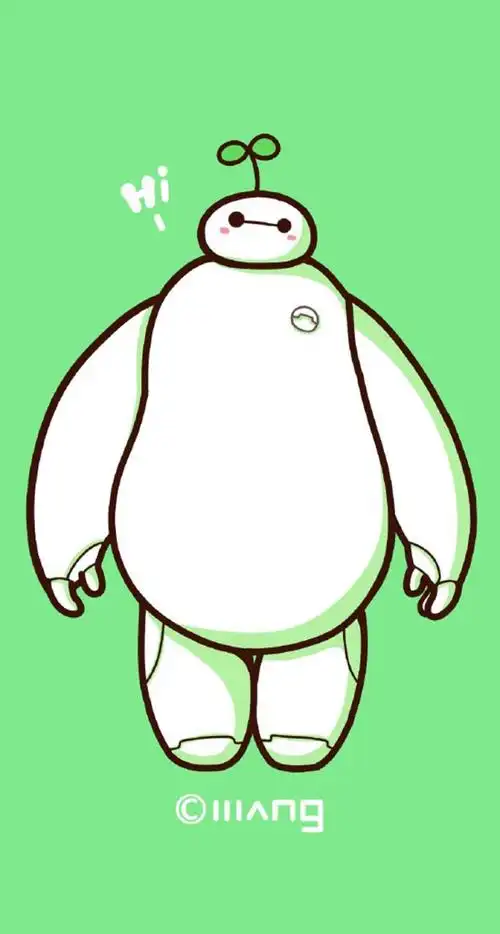大白(●––●)壁纸 唯美 小清新 卡通 来自:超高清壁纸