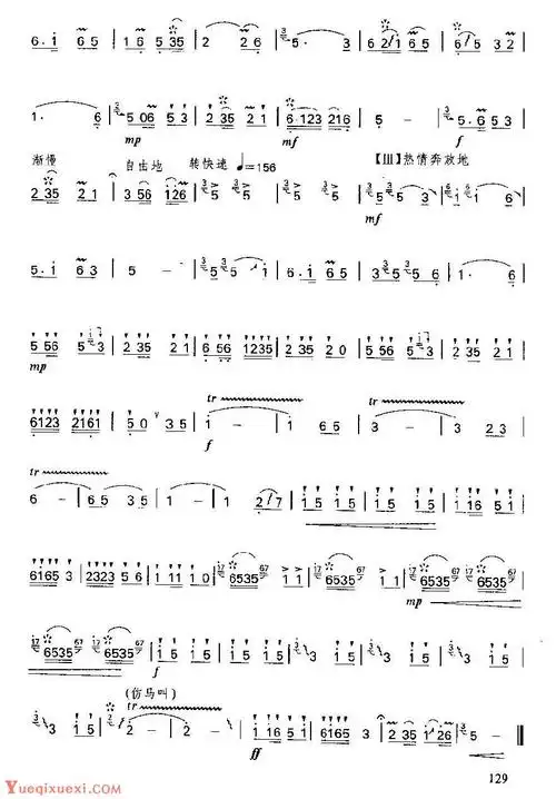 笛子独奏乐曲扬鞭催马运粮忙魏显忠曲