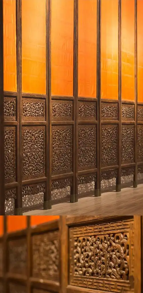 明代 黄花梨透雕螭龙纹福禄寿十二扇围屏 - 明清家具研习社