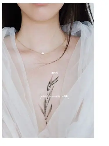 一串柳叶纹身纹身柳叶柳叶纹身图案柳叶纹身图片纹身柳叶图片大全纹身