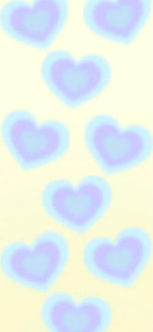 晕染爱心渐变壁纸
