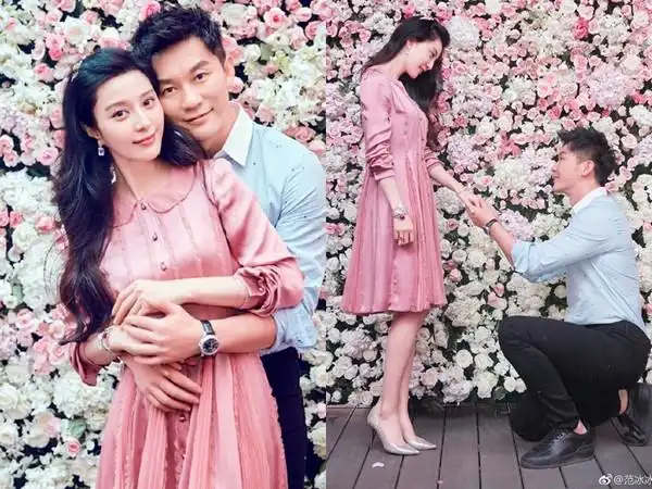 范冰冰2017年9月被求婚成功,江柏乐建议她最好尽快和李晨结婚.