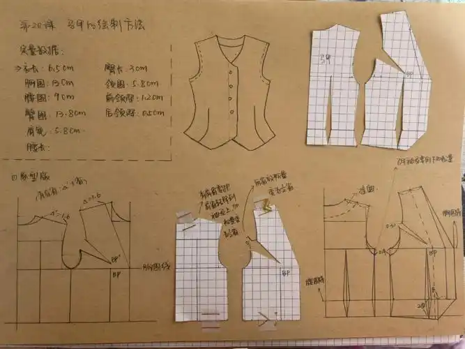 娃衣制版第二十课马甲