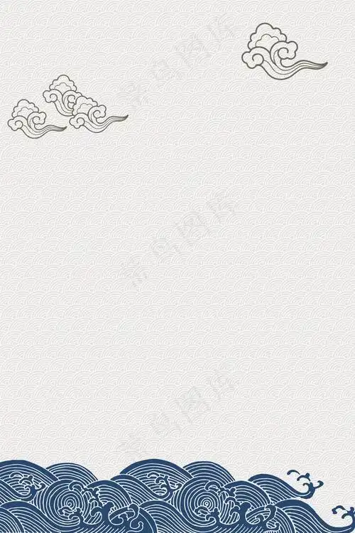 水墨文艺古风新中式山水展板背景大图