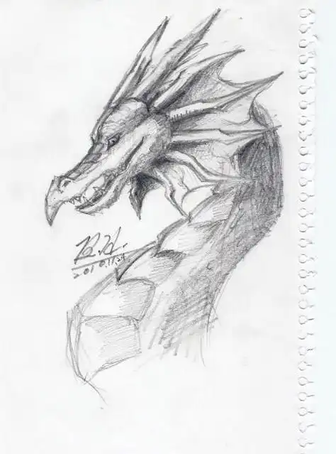 画法步骤素描的龙的简笔画大图第1页霸气西方龙简笔画图片大全内容有