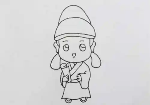 儿童版李白简笔画怎么画 帅气简笔画李白简笔画教程