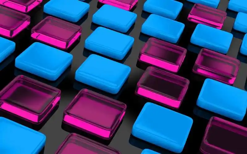 正方形,多维数据集,背景,图片,渲染-纯色壁纸