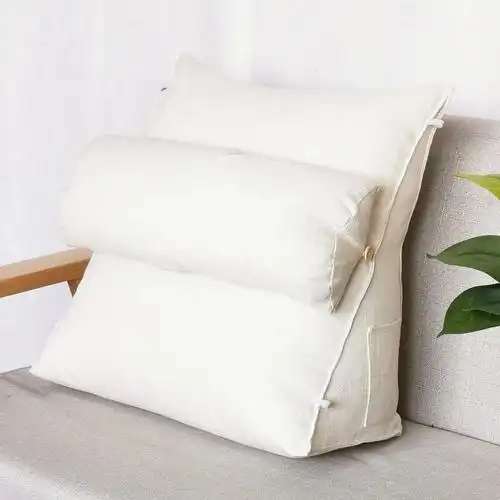 床上软包穿床头三角靠背飘窗长靠枕沙发大靠垫拉链可拆护颈调节