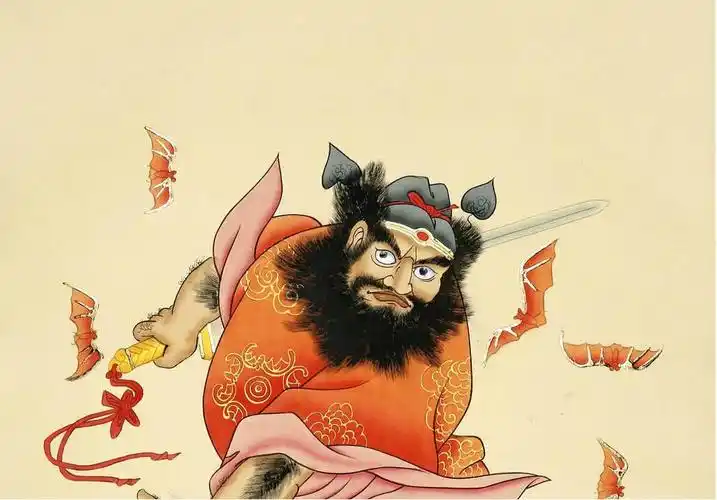 钟馗伏魔捉鬼画像