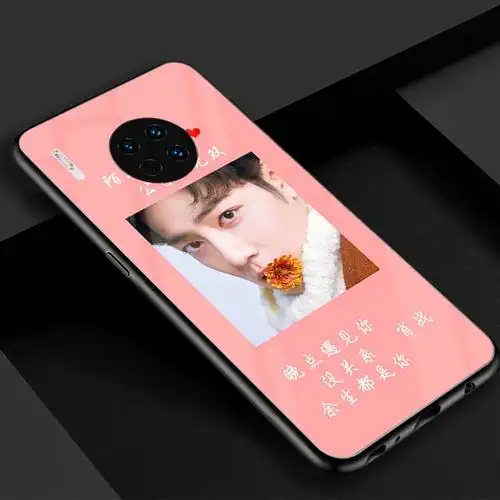 肖战同款周边华为mate30pro5g手机壳荣耀20玻款新璃sx玖少年团