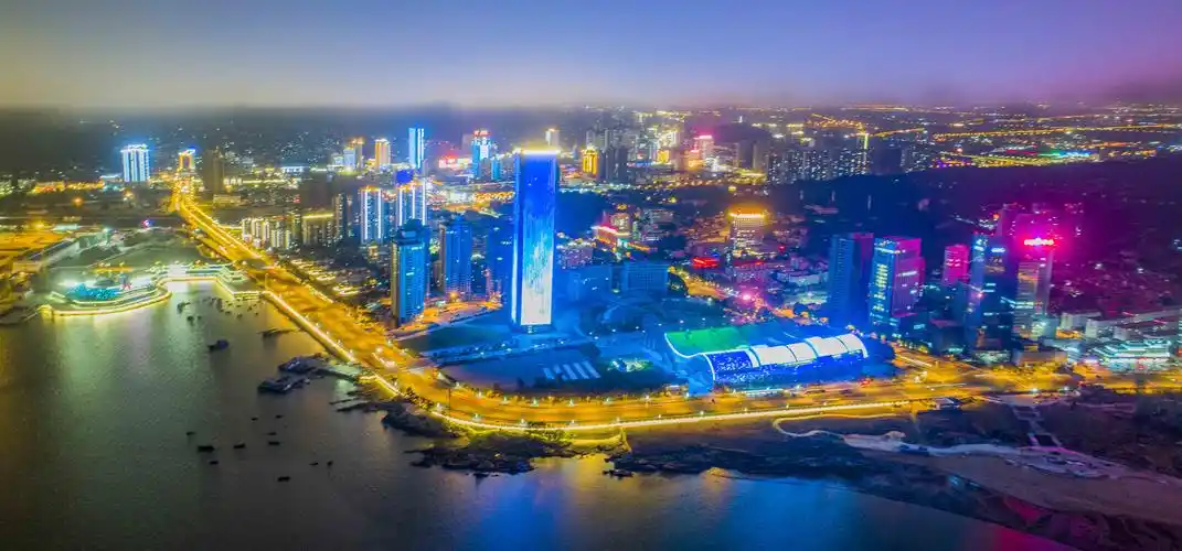 连云港连云区国展中心片区夜景照明设备项目工程2021神灯奖申报工程