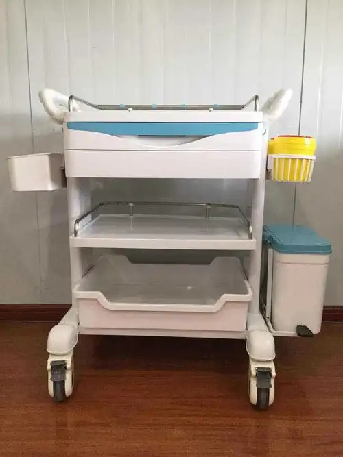 医用豪华治疗送药车 手推车 abs治疗急救车 新型护理治疗车