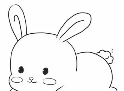 可爱兔子简笔画萌萌哒,可爱兔子简笔画 萌萌_竞价网