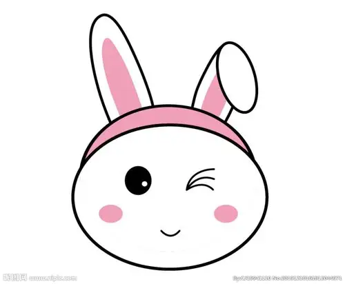 卡通兔子头像图片