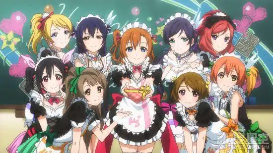 第3位 765pro allstars 《偶像大师》第4位 aqours 《lovelive!