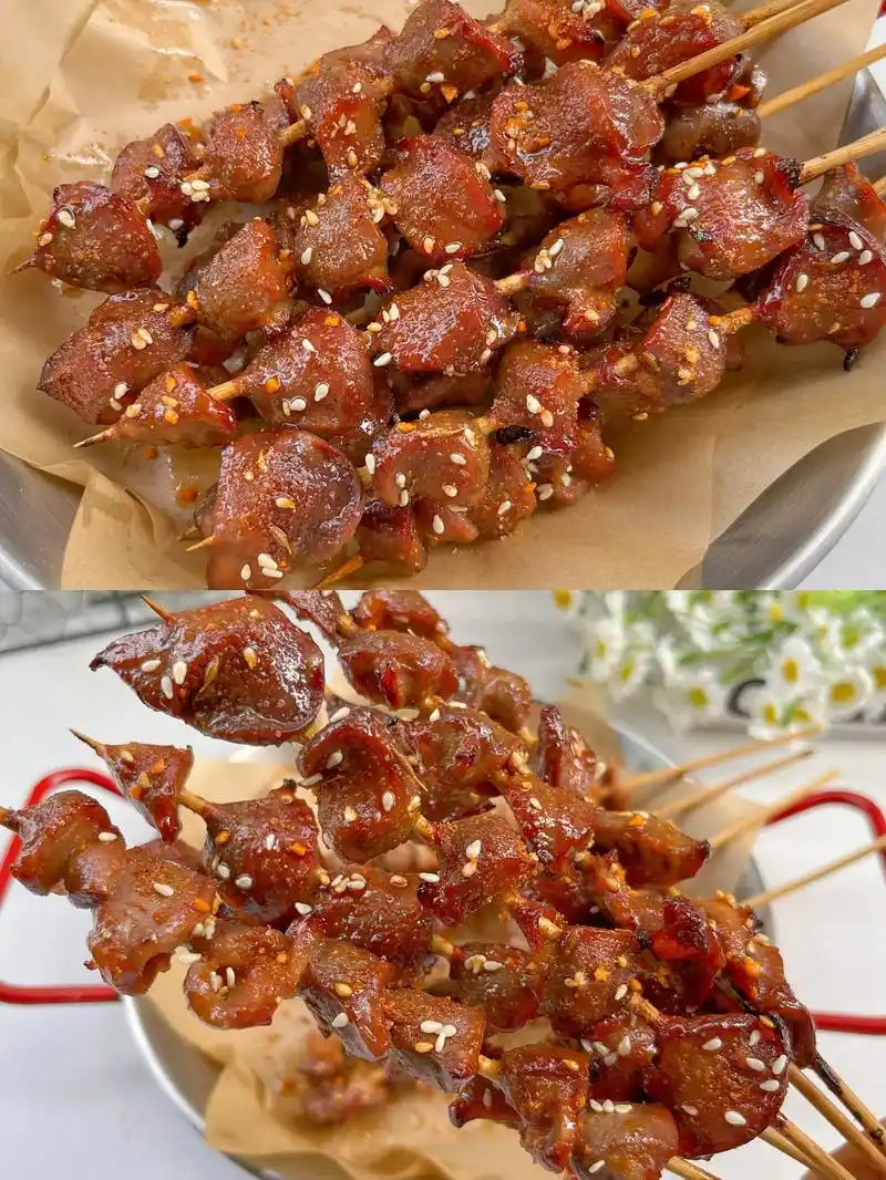 免油炸97空气炸版酒鬼鸡胗来啦!好吃到哭.