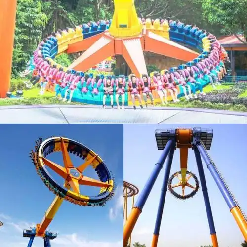 超级大摆锤:是世界最新最弦的大型机动游乐设备.
