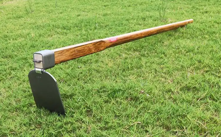 木柄锄头农用户外翻地开山铲子除草耙子铁锹农具种菜种花园艺工具