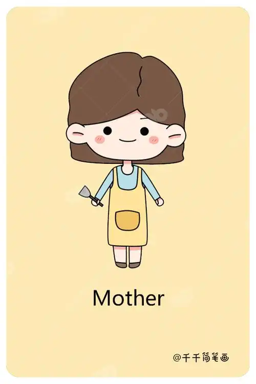 儿童英语词汇认知母亲mother