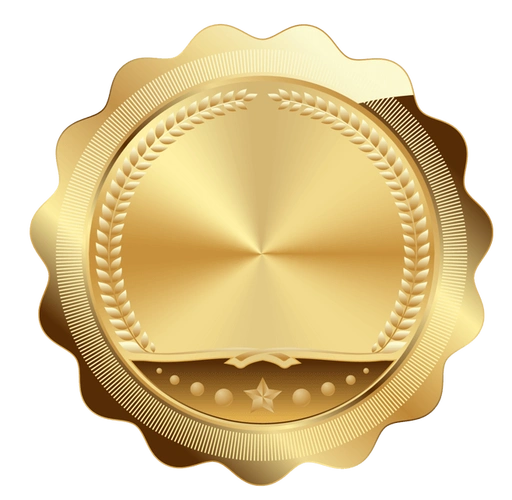 金色的印章奖章png图片-xd素材中文网