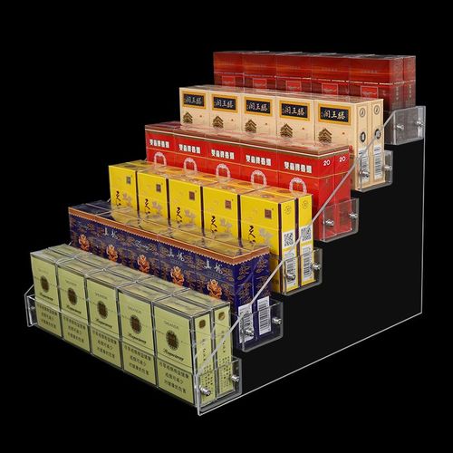 便利店超市亚克力香烟展架烟架子透明塑料收银台烟柜摆买烟草展架