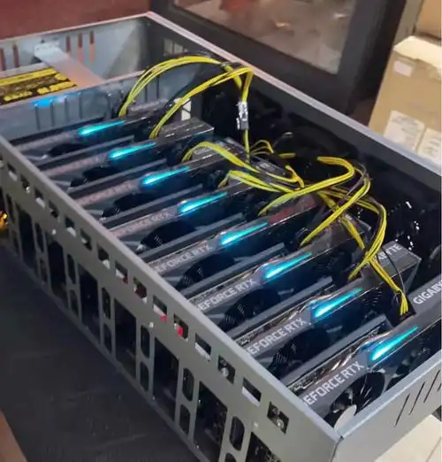 自行组装的矿机主机