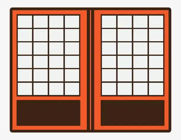 手绘卡通推拉门设计