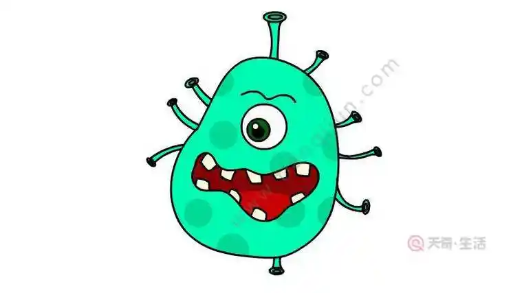 计算机病毒简笔画