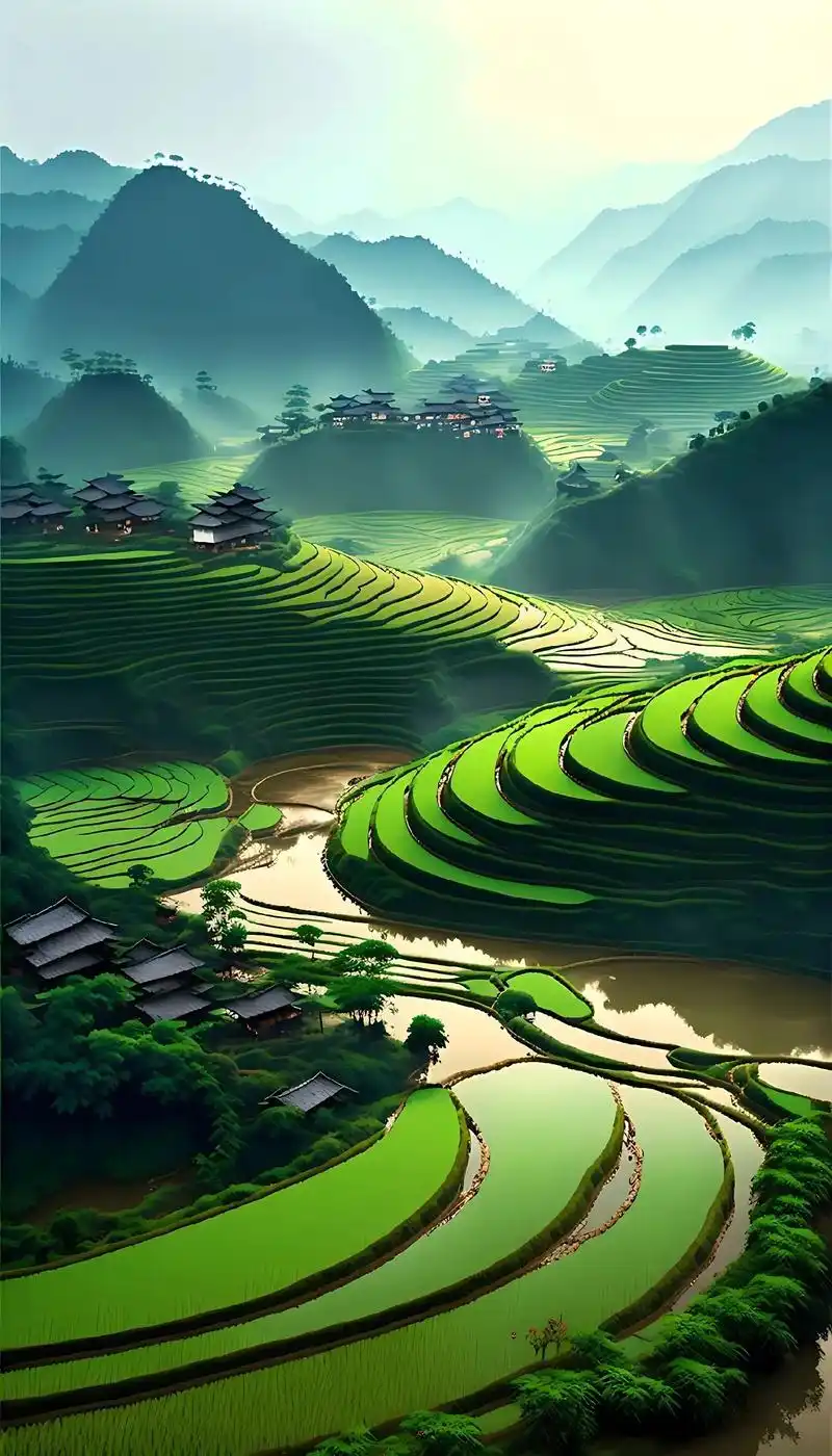 摄影师镜头下日出时的桂林山水,渔船经过泛起金色涟漪.网友:这 - 抖音