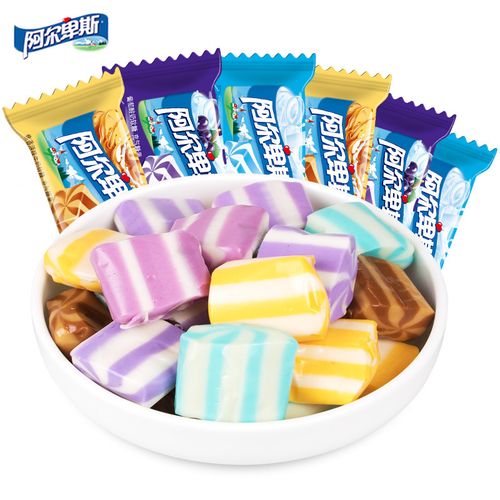 阿尔卑斯牛奶糖软糖500g散装结婚庆喜糖果混口味水果糖休闲零食