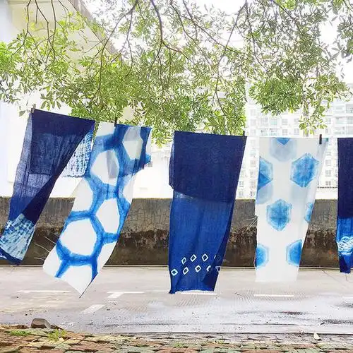 【蓝染手作材料包】天然古法染布,零基础也能做出艺术品
