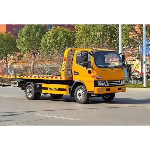 道路清障车 汽车救援一拖二平板拖车 蓝牌清障救援车 精选厂家