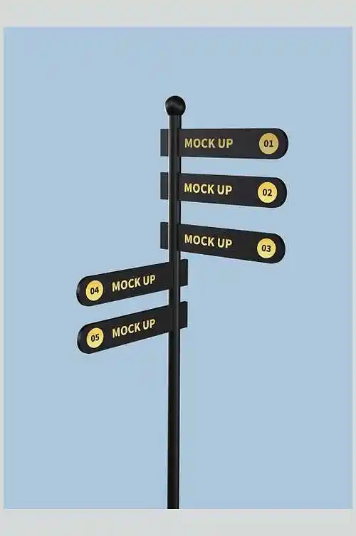 指路牌指示牌样机