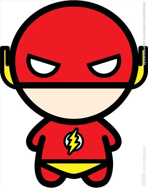 闪电侠卡通图案图片