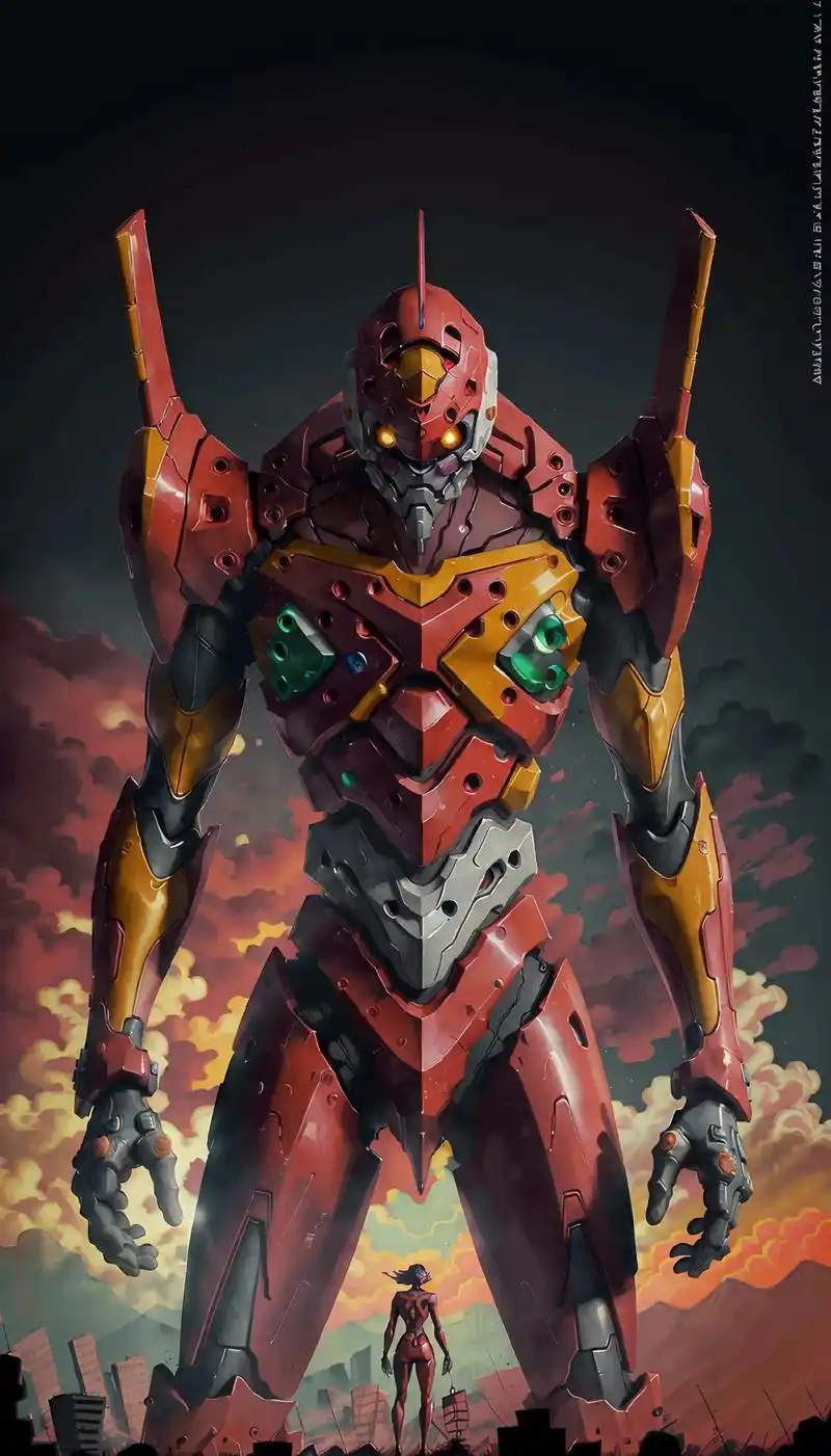 高清壁纸#eva#机甲 - 抖音