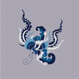 站酷纹样-中国传统服饰图案纹样刺绣蝴蝶