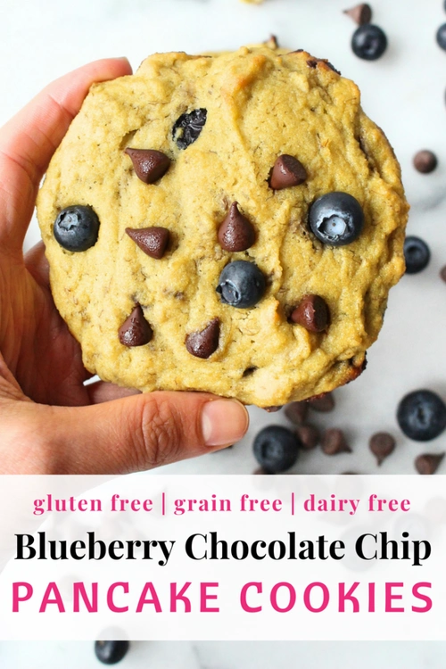 blueberry chocolate chip pancake cookies   satisfying cravings