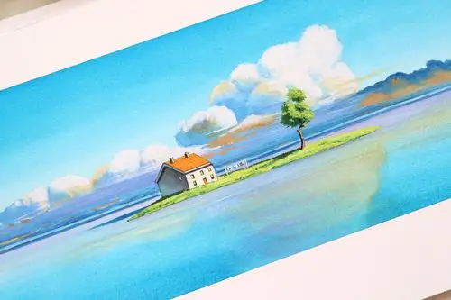 宫崎骏动画场景|治愈系水彩|纯艺术|绘画|榊雪兔 - 原创作品 - 站酷