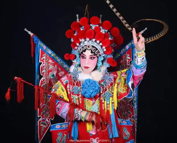 我的京剧照   京剧旦角化妆    金丝