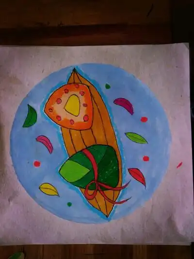 用宣纸画得的端午节哦