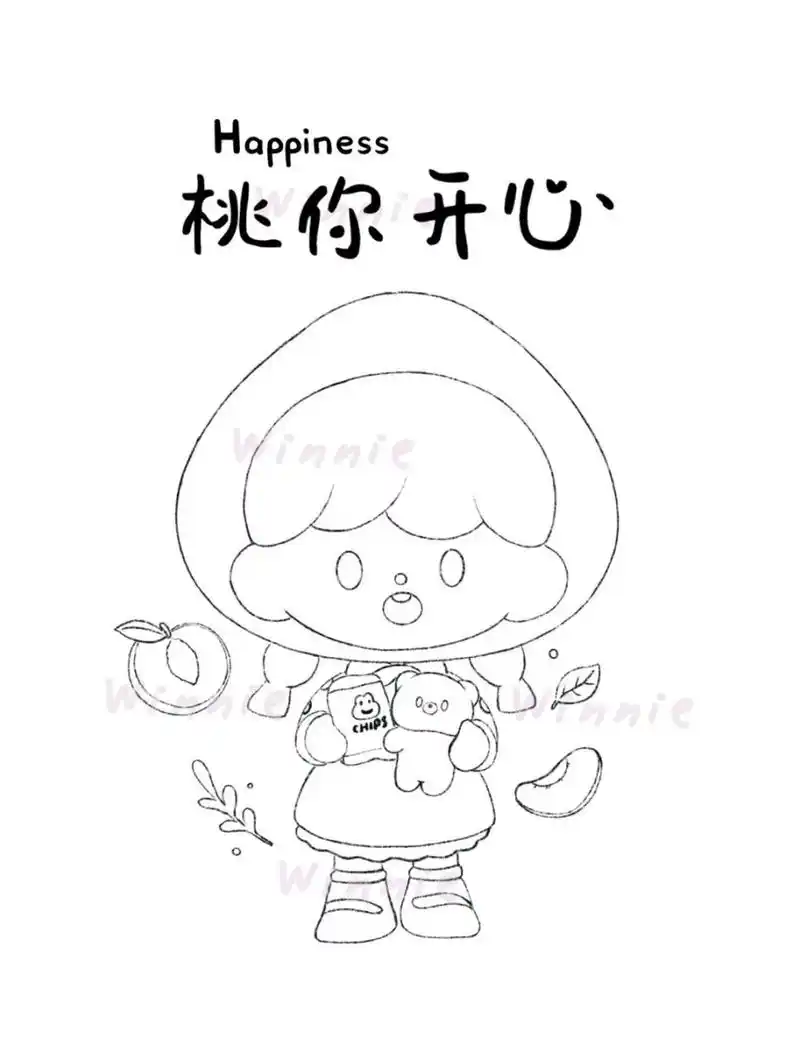 【手绘彩铅盲盒】卓大王福奇水果系列/附线稿 老规矩:完整绘画过程