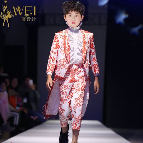 薇设计高端男童礼服t台走秀礼服私人