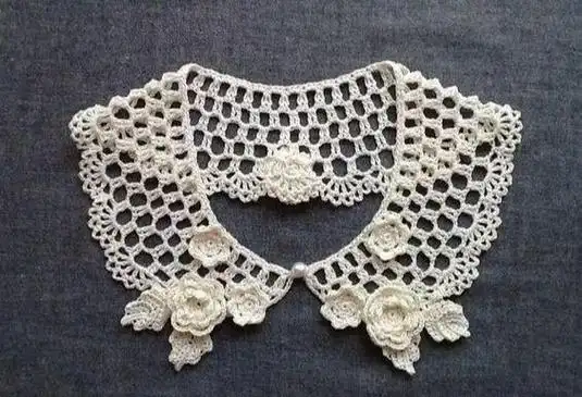 31款钩针领子,不用担心旧衣不好看了,改造后让人羡慕!