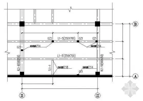某框架梁的加固图纸-抗震加固施工图-筑龙结构设计论坛
