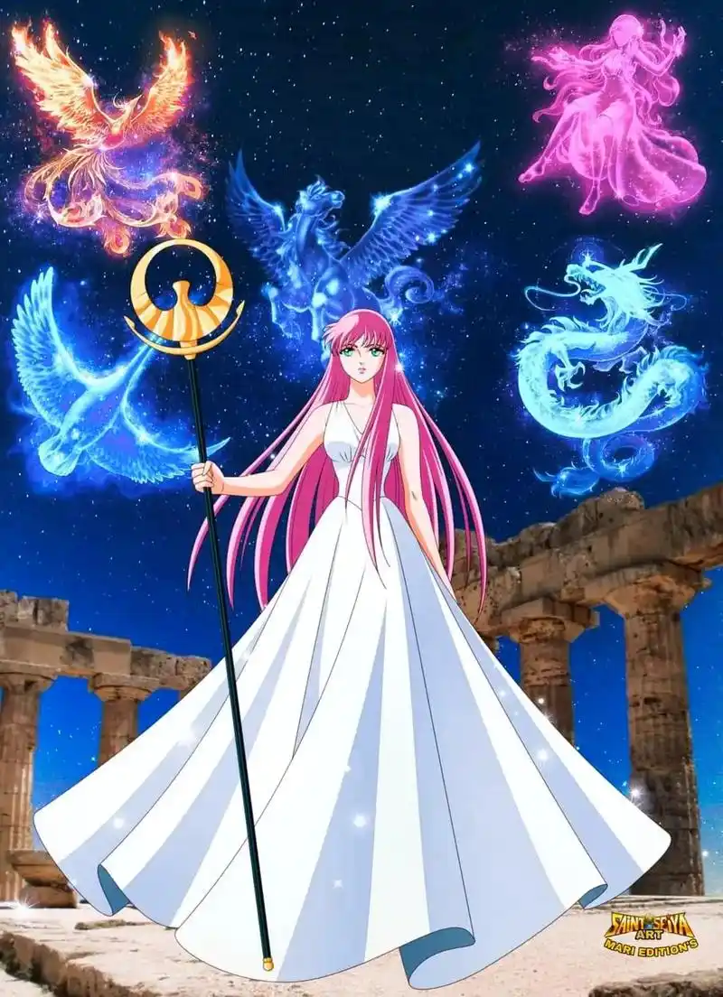 简单回顾一下纱织(雅典娜)的一生…#圣斗士星矢 #二次元 # - 抖音