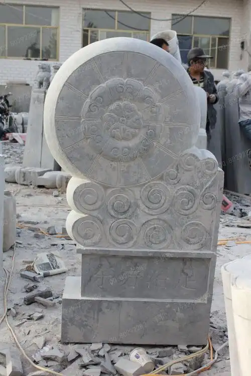 曲阳石雕 曲阳雕塑 仿古石雕门墩 石雕门墩图片 青石门墩 仿古石雕抱