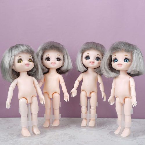 芭比娃娃bjd迷你模特人偶生日礼物玩具节日礼物16cm娃娃