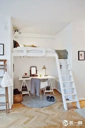 3米挑高做隔层床 9款颇具创意的隔层装修效果图