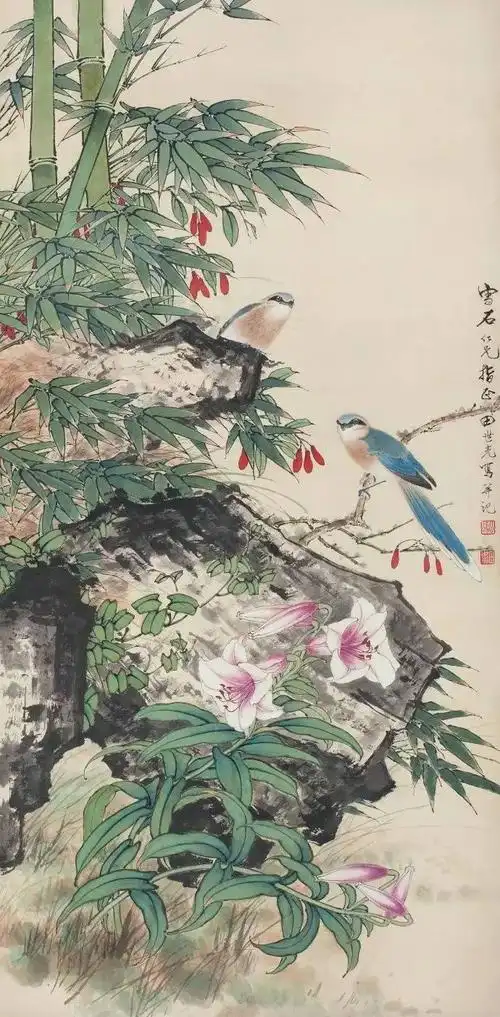 工笔大师田世光国画作品欣赏