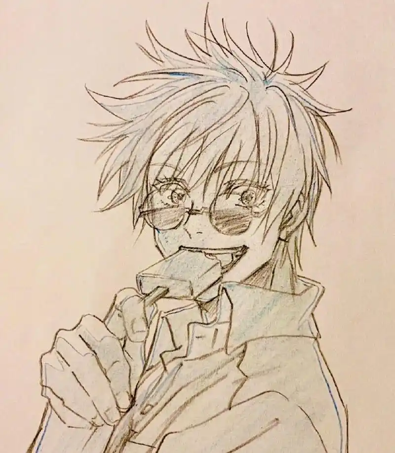 咒术回战2期总作画监督·井川丽奈 最新绘制的五条悟#五条悟